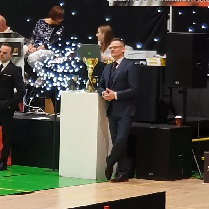 Wojtek Potaszkin at championship floor